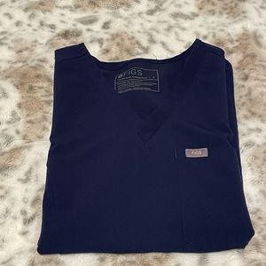FIGS One Pocket Scrub Top- Navy Blue in Small. Used in great condition.